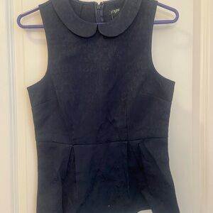 Women's Navy Sleeveless Top